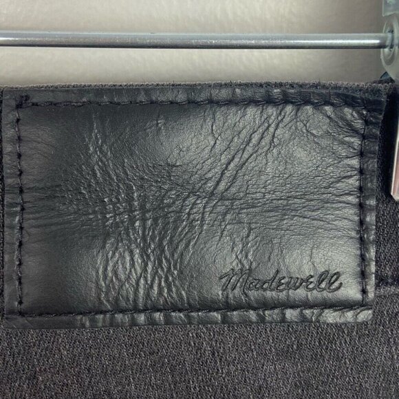 Madewell Mid Rise Skinny Jeans Black Sea Size 26 Petite Distressed Ripped Denim - Picture 6 of 12